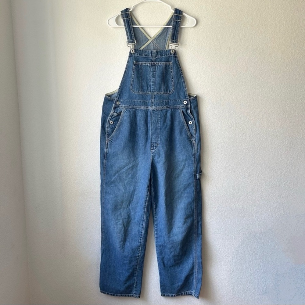 Gap Bib Overalls Womens Medium Vintage Denim Baggy Carpenter 90s Y2K Streetwear